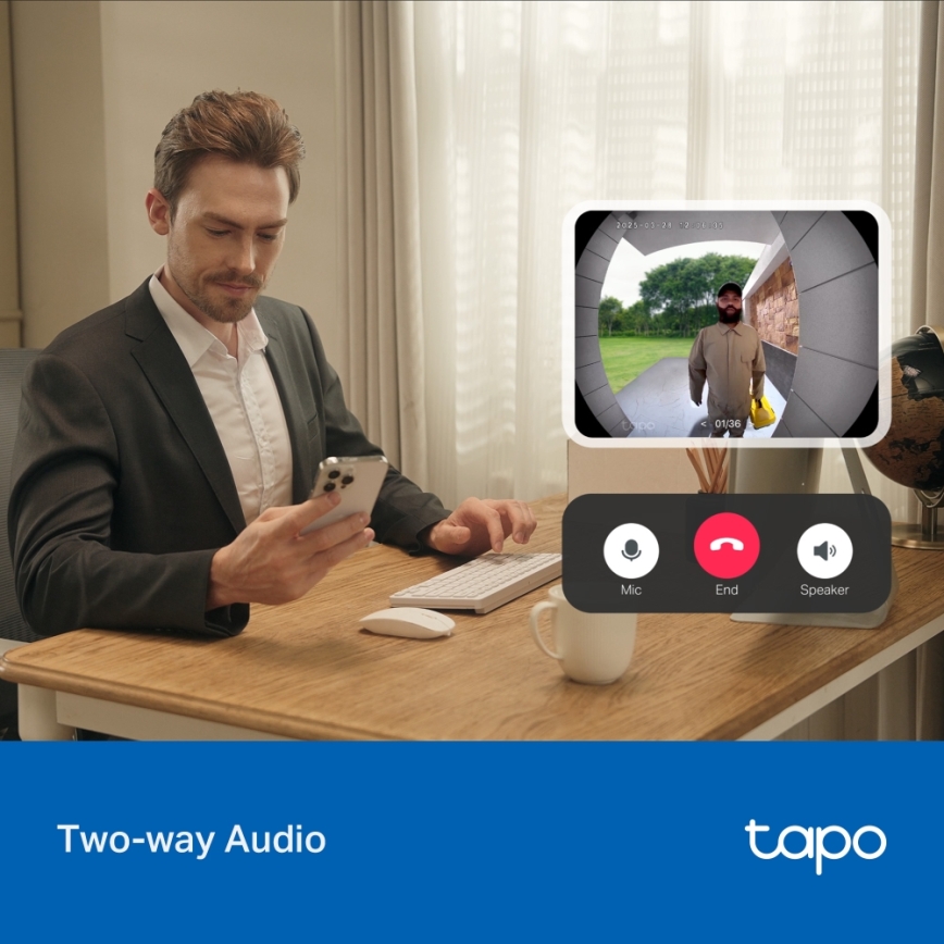 TP-Link - Okos mini videócsengő Wi-Fi