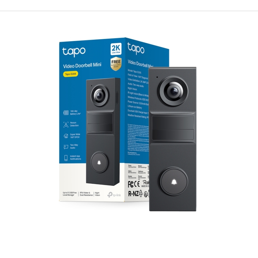 TP-Link - Okos mini videócsengő Wi-Fi
