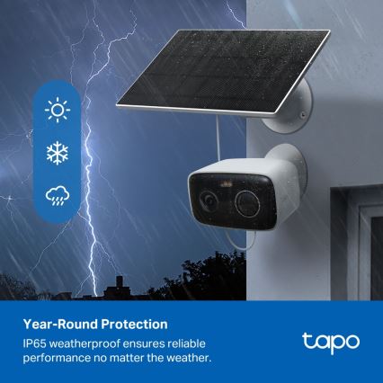 TP-Link - Okos napelemes kamera 5200 mAh 5V IP65 Wi‑Fi