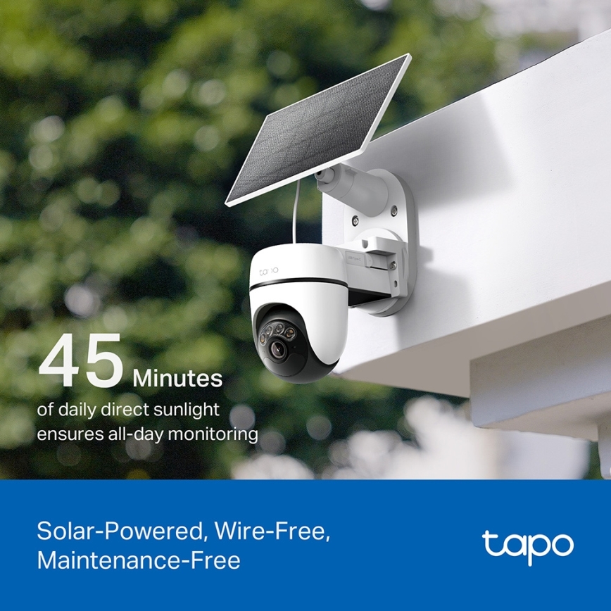 TP-Link - Okos napelemes kamera 5V IP65 Wi-Fi