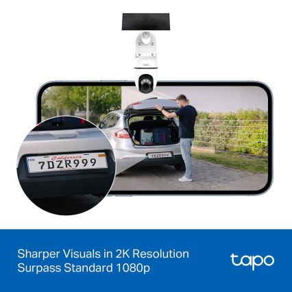 TP-Link - Okos napelemes kamera 5V IP65 Wi-Fi