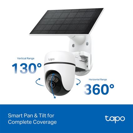 TP-Link - Okos napelemes kamera 5V IP65 Wi-Fi