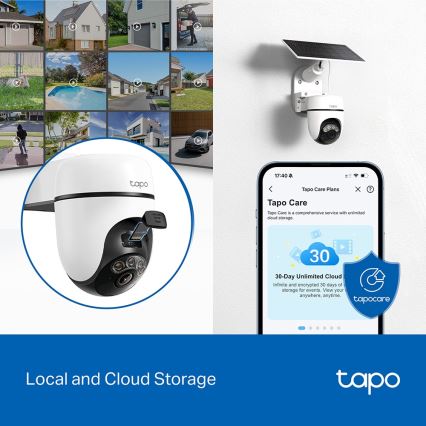 TP-Link - Okos napelemes kamera 5V IP65 Wi-Fi