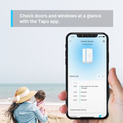 TP-Link - Okos nyitásérzékelő 1xCR2032 Wi-Fi