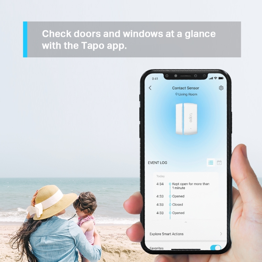 TP-Link - Okos nyitásérzékelő 1xCR2032 Wi-Fi