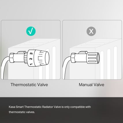 TP-Link - Okos termosztatikus szelepfej LCD-kijelzővel, 2xAA, Tuya