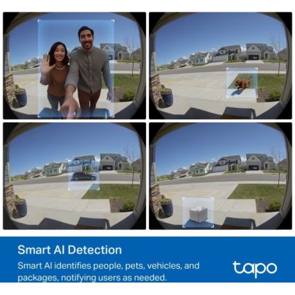 TP-Link - Okos videócsengő 2K 10000 mAh IP66 Wi-Fi Tuya