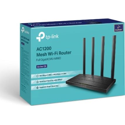 TP-Link - Vezeték nélküli gigabites MU-MIMO router Archer C6 V3.2 Wi-Fi