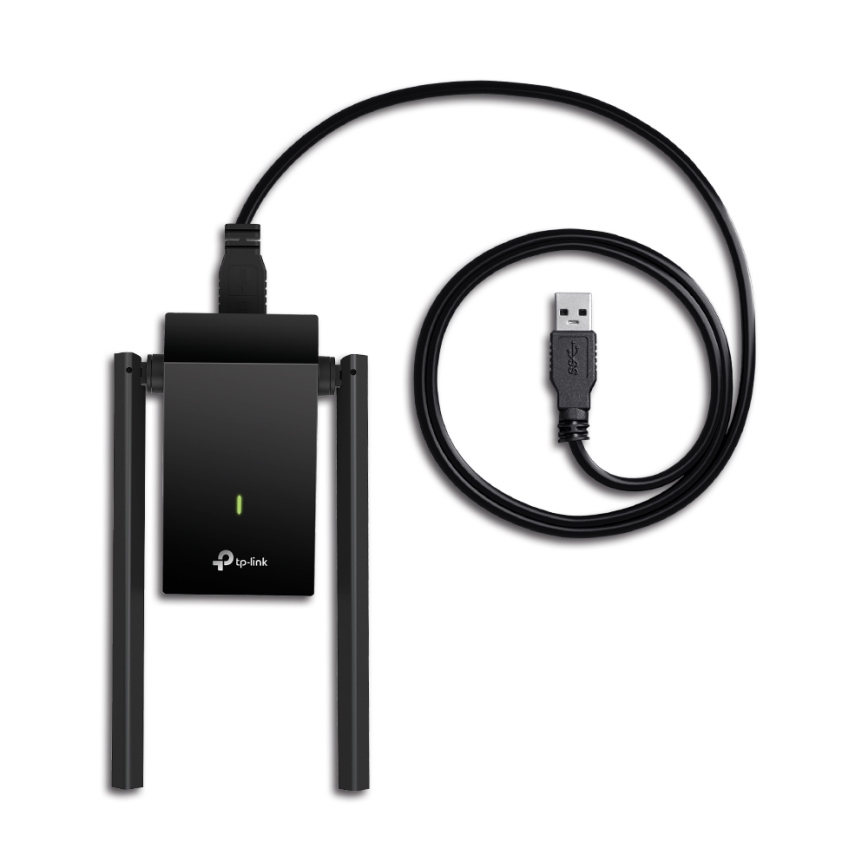 TP-Link - Archer T4U Plus Wi-Fi vezeték nélküli USB hálózati adapter nagy nyereségű antennákkal