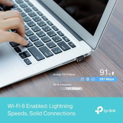 TP-Link - Vezeték nélküli Wi-Fi 6 USB nano adapter Archer TX1U Nano