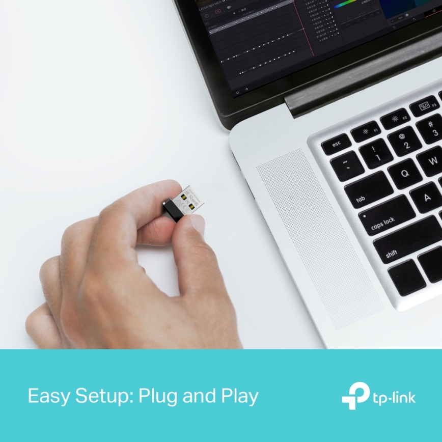 TP-Link - Vezeték nélküli Wi-Fi 6 USB nano adapter Archer TX1U Nano