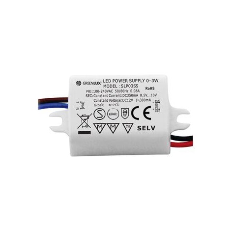 Transzformátor LED szalaghoz LED 1x3W