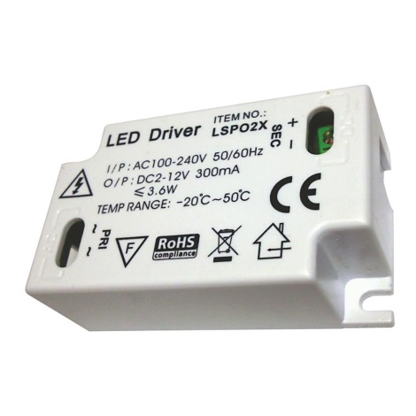 Transzformátor LED szalagokhoz LS-P02X AC100-240V, DC2-12V