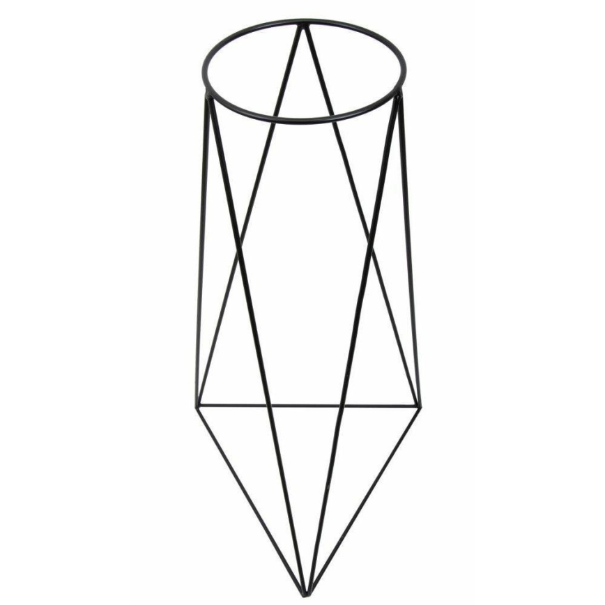 Virágcserép állvány TRIANGL 90x50 cm fekete