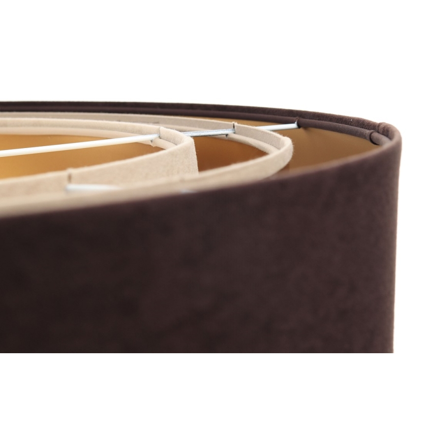 Függeszték TRINITI 1xE27/60W/230V barna/arany/bézs kábellel