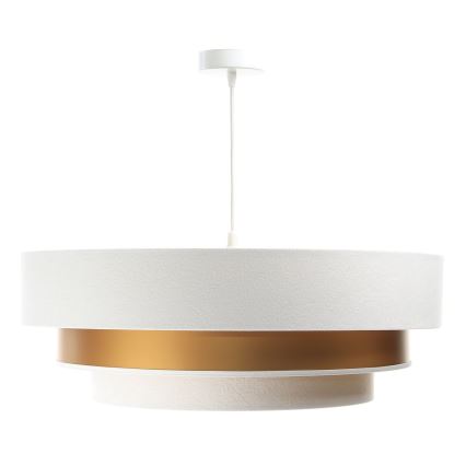 Lámpa TRINITI 1xE27/60W/230V fehér/arany, kábelre szerelve