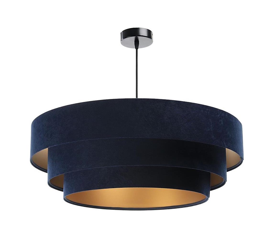 TRINITI függeszték 1xE27/60W/230V kék/arany kábellel 050