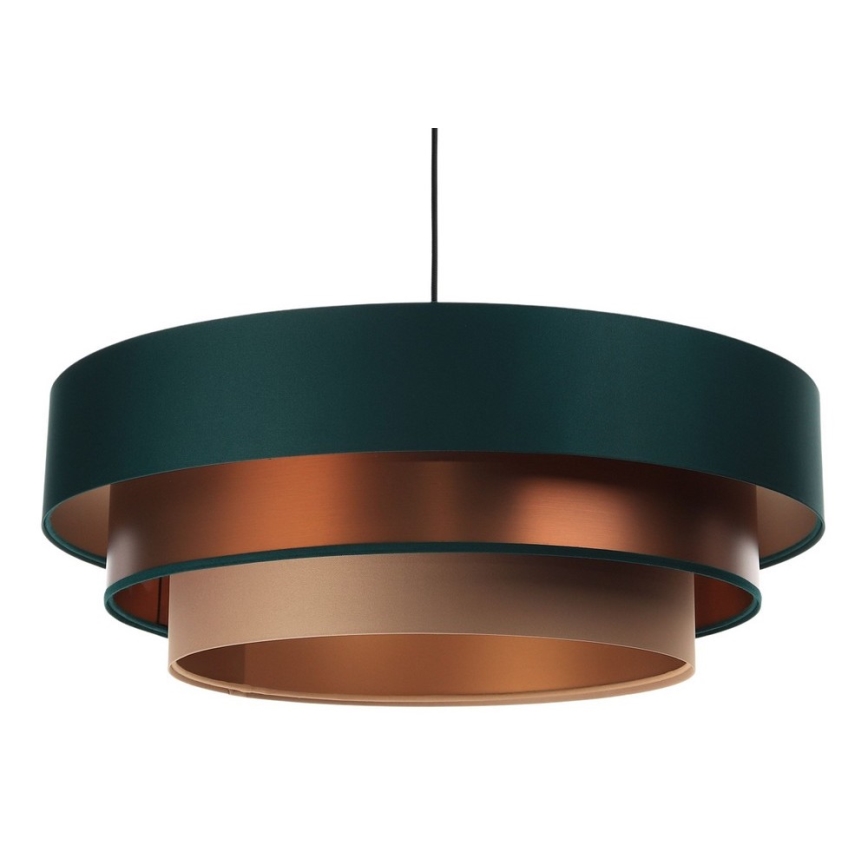 Függeszték TRINITI 1xE27/60W/230V zöld/réz