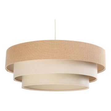 TRINITI kábeles függőlámpa 1xE27/60W/230V, Ø 40 cm, bézs/krém