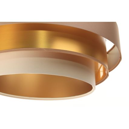 Függeszték TRINITI 1xE27/60W/230V bézs/arany