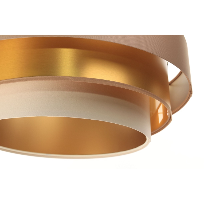 Függeszték TRINITI 1xE27/60W/230V bézs/arany