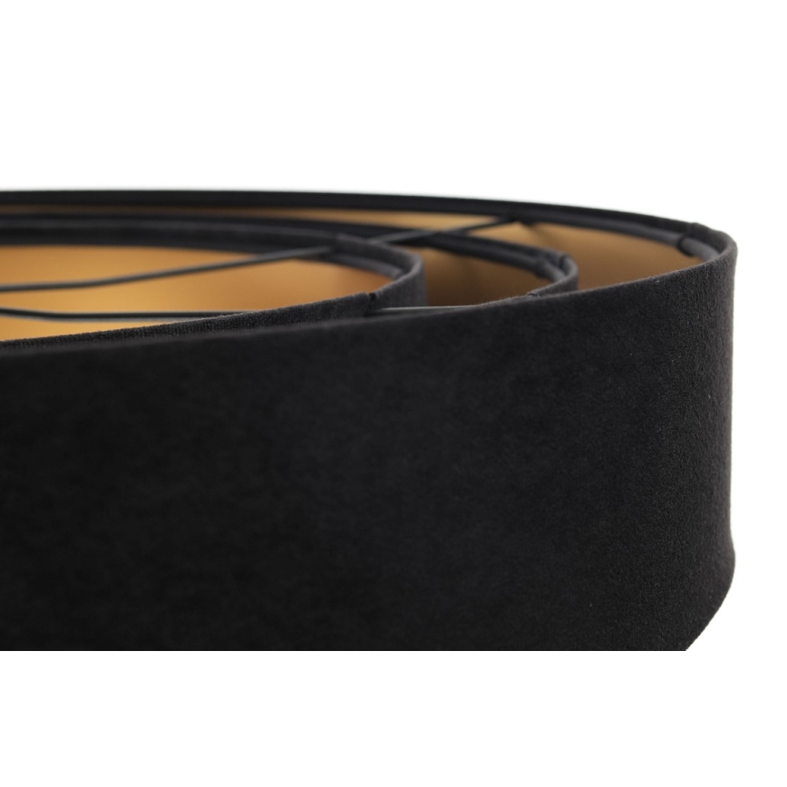 Lámpa TRINITI 1xE27/60W/230V fekete/arany, kábelre szerelve