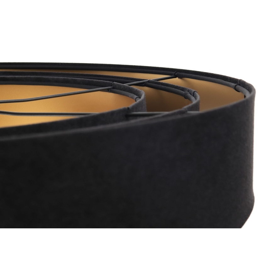 Lámpa TRINITI 1xE27/60W/230V fekete/arany, kábelre szerelve