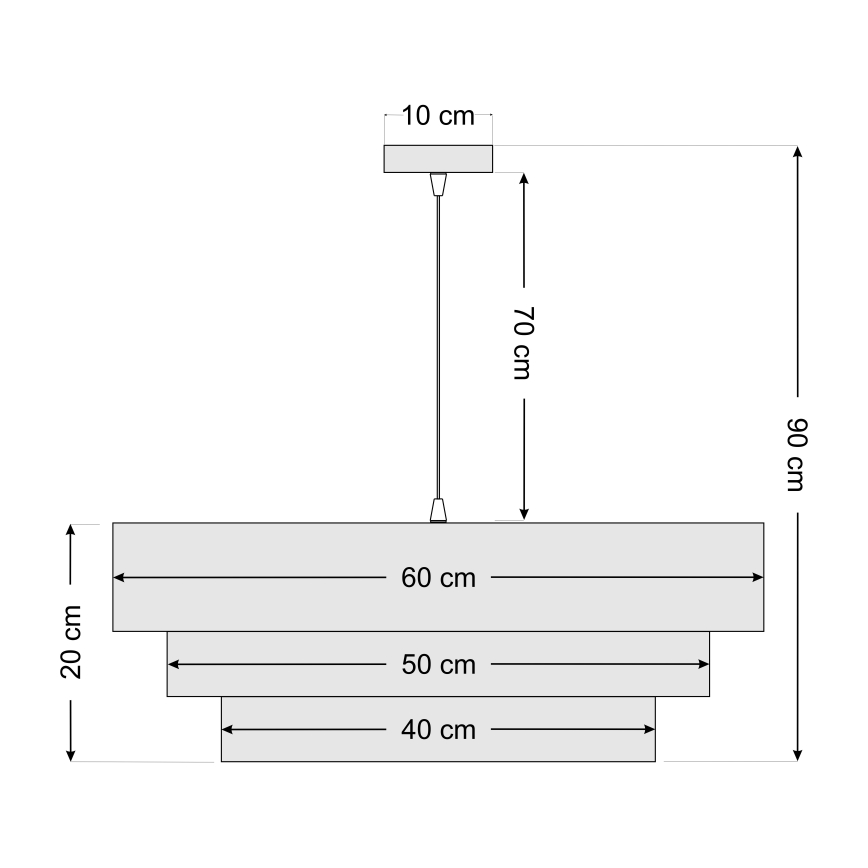 Lámpa TRINITI 1xE27/60W/230V fekete/arany, kábelre szerelve