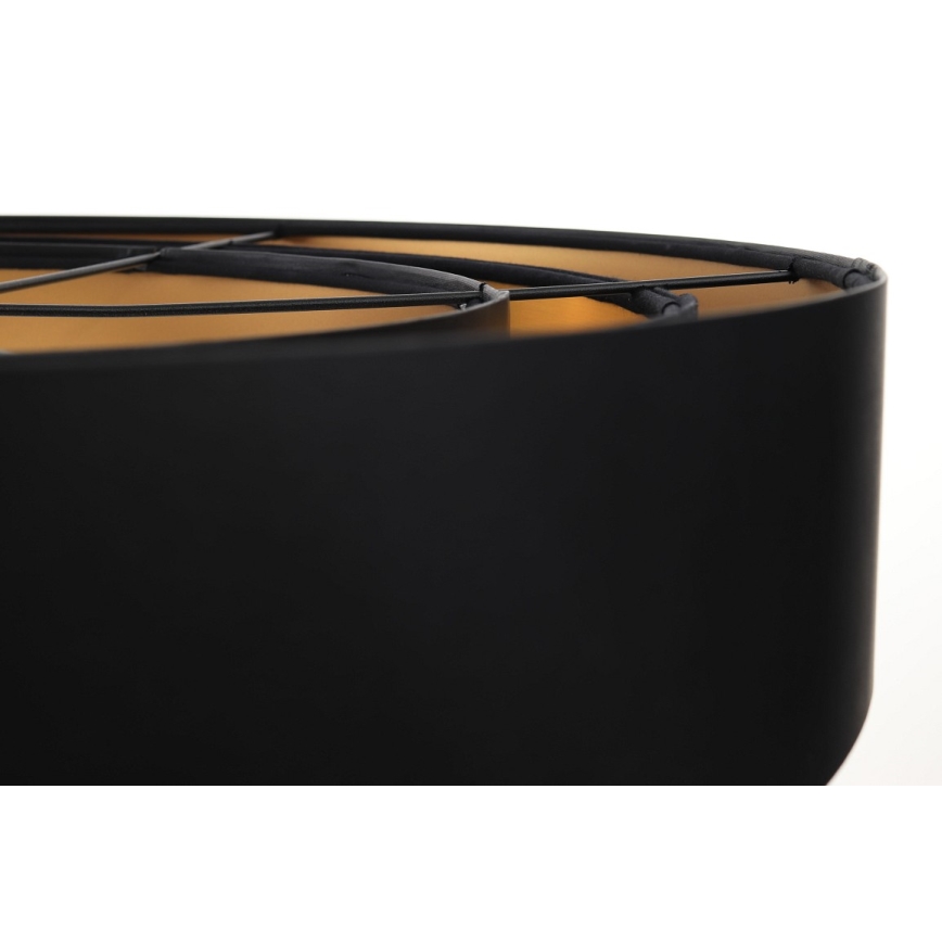 Lámpa TRINITI 1xE27/60W/230V fekete/arany, kábelre szerelve