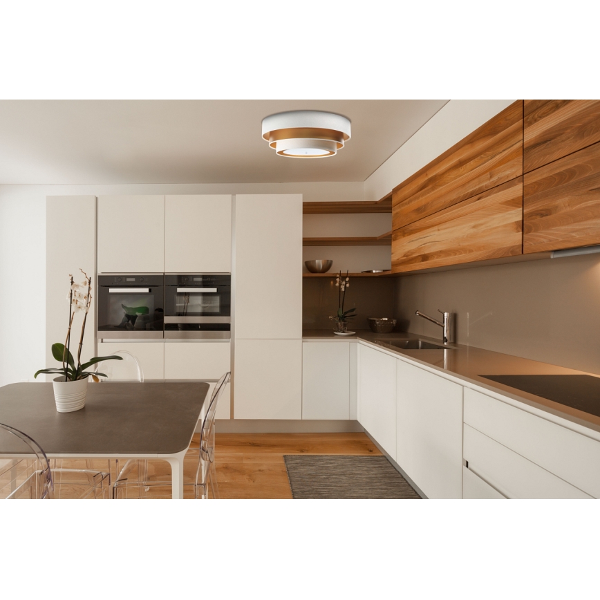 Mennyezeti lámpa TRINITI 2xE27/60W/230V fehér/arany