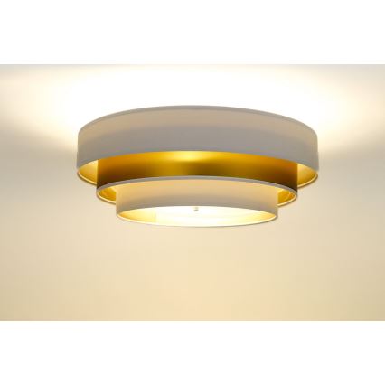 Mennyezeti lámpa TRINITI 2xE27/60W/230V fehér/arany