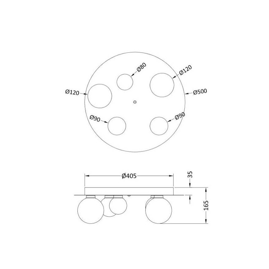 Trio - LED RGB állítható fényerejű mennyezeti lámpa DICAPO 5xLED/3W/230V 3000-5000K + távirányító