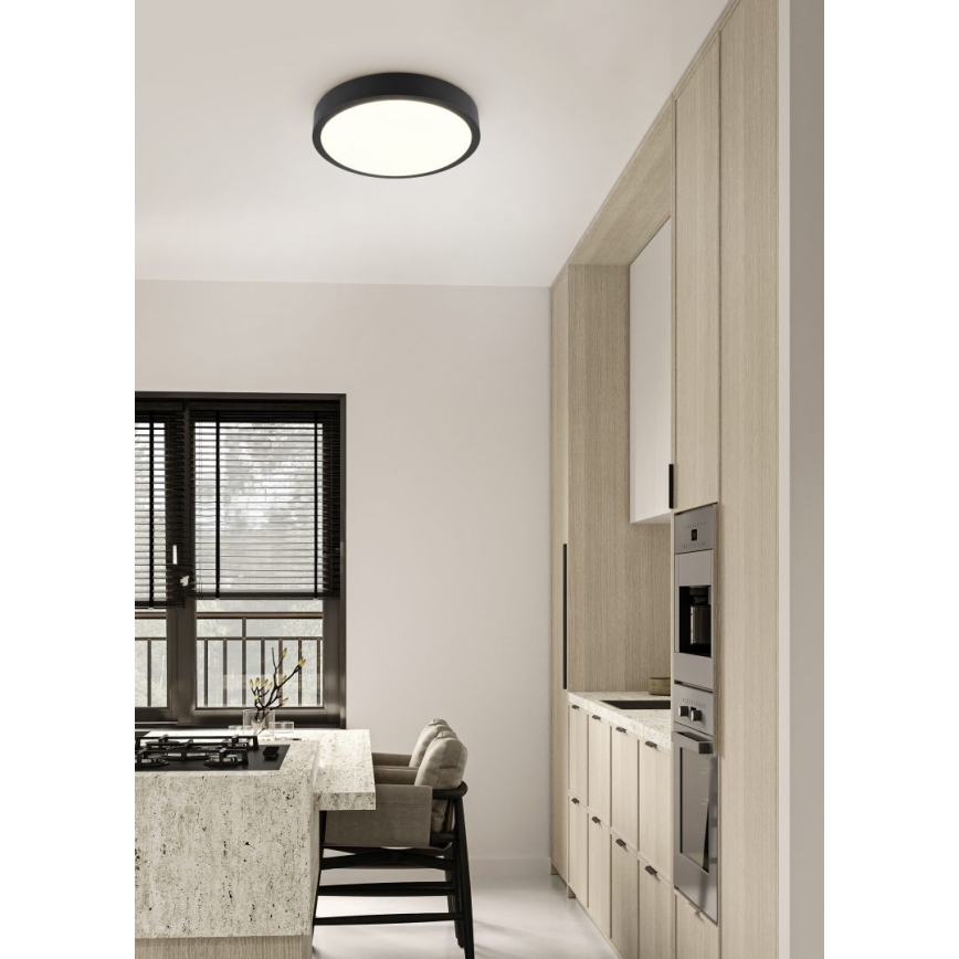 Trio - dimmelhető LED mennyezeti lámpa ISEO LED/24W/230V 3000K Ø 40 cm fekete