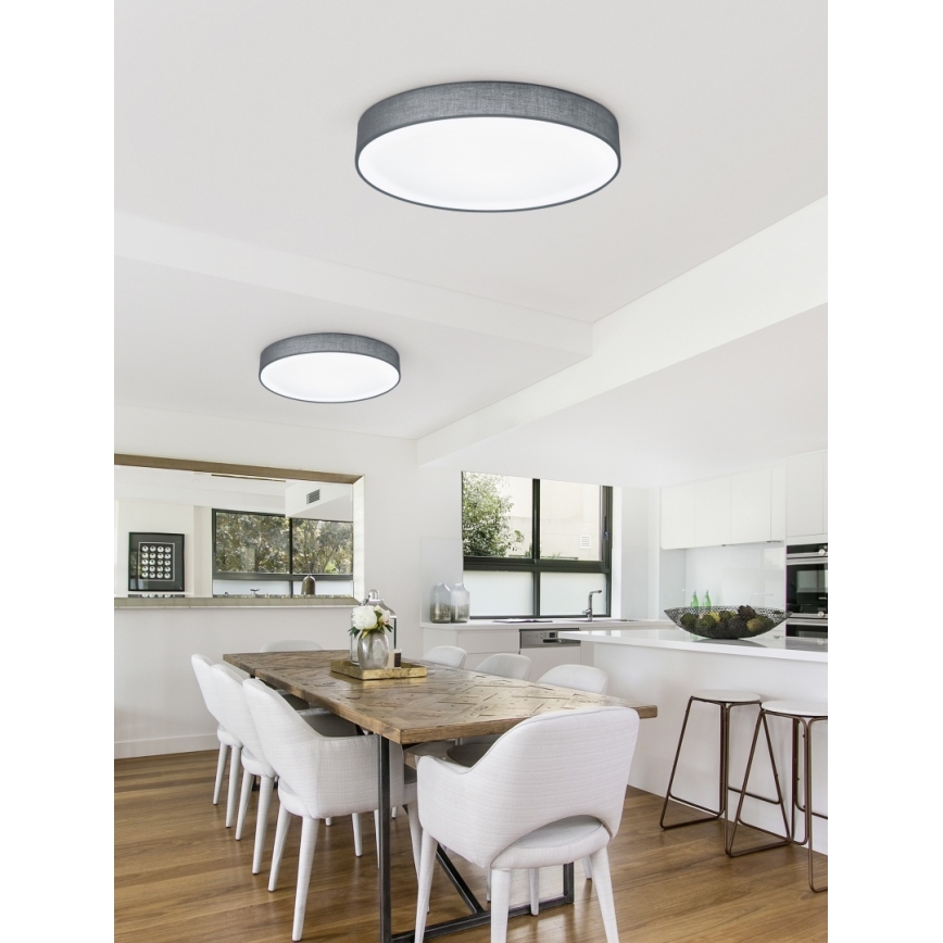 Trio - dimmelhető LED mennyezeti lámpatest LUGANO LED/22W/230V 3000K átm. 40 cm szürke