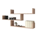 TRIO fali polc 119x55x18 cm sonoma tölgy