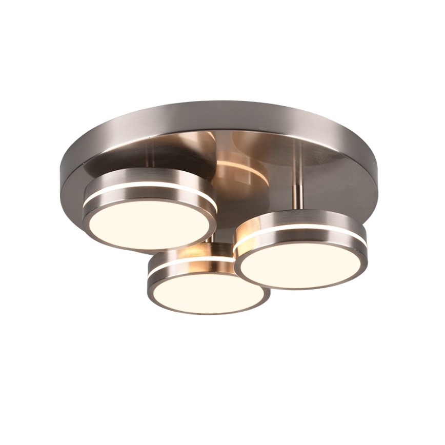 Trio - FRANKLIN LED dimmelhető mennyezeti lámpa 3x LED/8,5W/230V/3000K átm. 35 cm matt króm