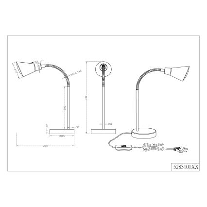 Trio - LED Asztali lámpa PRETO LED/4,1W/230V
