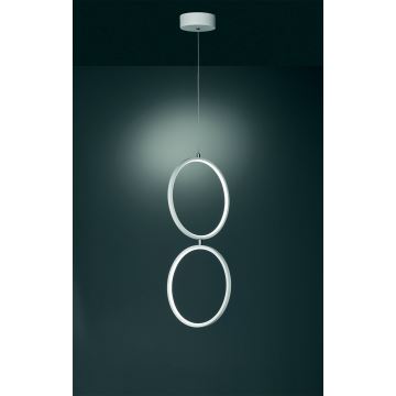 Trio - LED Dimmelhető csillár zsinóron RONDO 2xLED/11W/230V