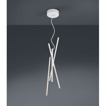 Trio - LED Dimmelhető csillár zsinóron TIRIAC 3xLED/7,5W/230V fehér