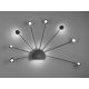 Trio - LED Dimmelhető fali lámpa PEACOCK 9xLED/2,6W/230V fekete