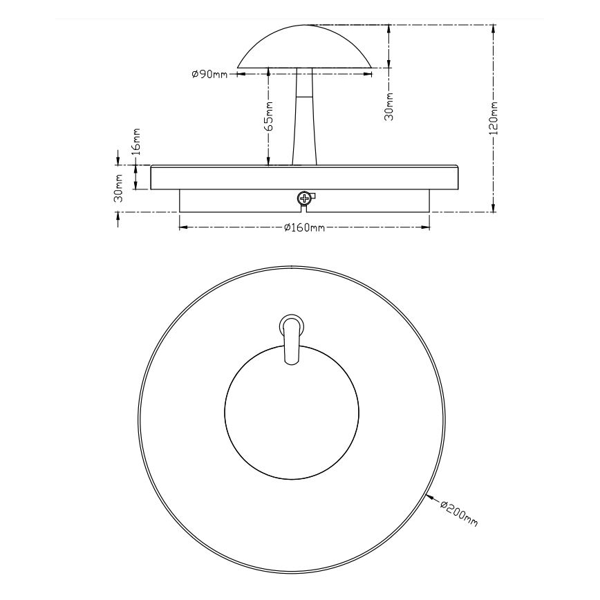 Trio - LED fali lámpa AURORA LED/3,2W/230V + LED/3W/230V CRI90