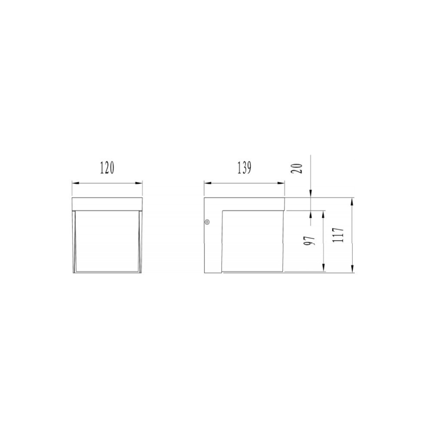 Trio - LED Kültéri fali lámpa YANGTZE LED/4,5W/230V IP54 3000K