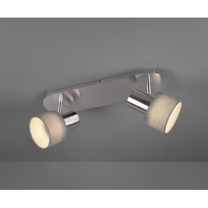 Trio - Spotlámpa WAILER 2xGU10/5W/230V matt króm