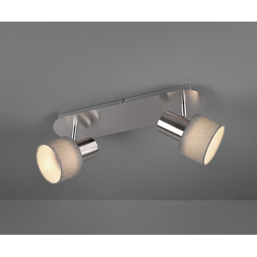 Trio - Spotlámpa WAILER 2xGU10/5W/230V matt króm