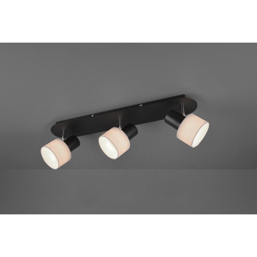 Trio - Spotlámpa WAILER 3xGU10/5W/230V fekete