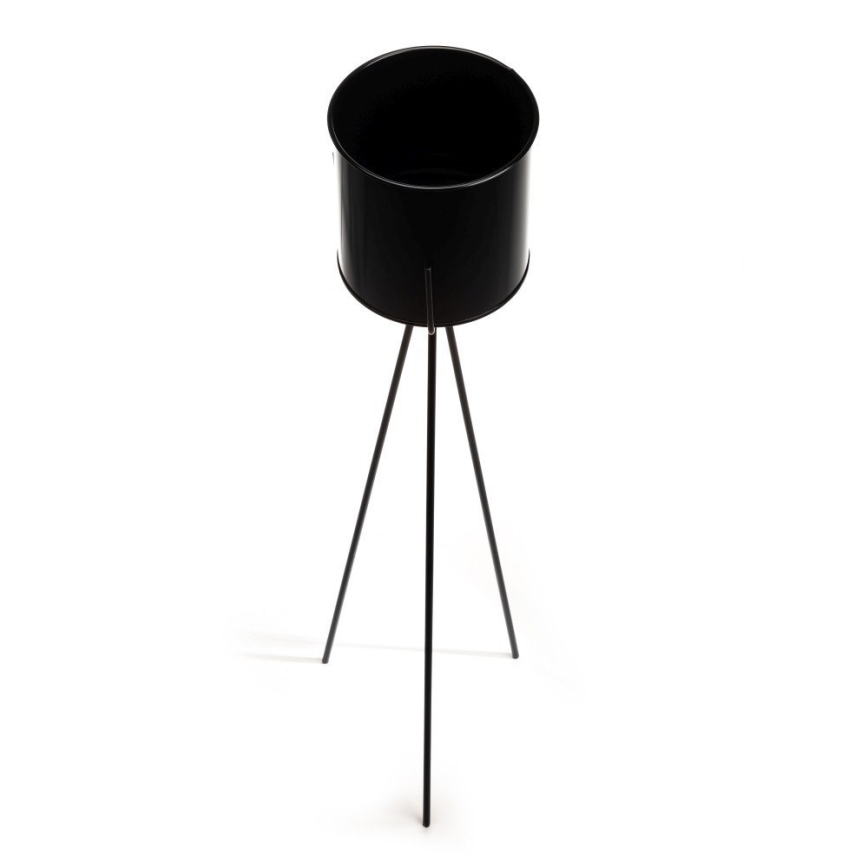 Virágállvány TRIPOD 110x25 cm fekete