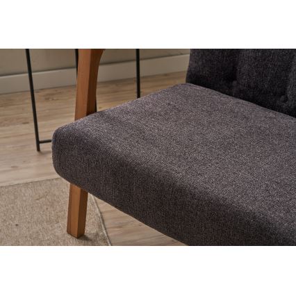 TUMI antracit kétszemélyes kanapé