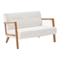 TUMI kétszemélyes kanapé krémszínű