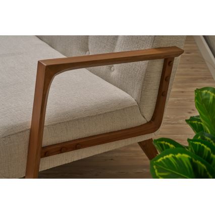 TUMI kétszemélyes kanapé krémszínű