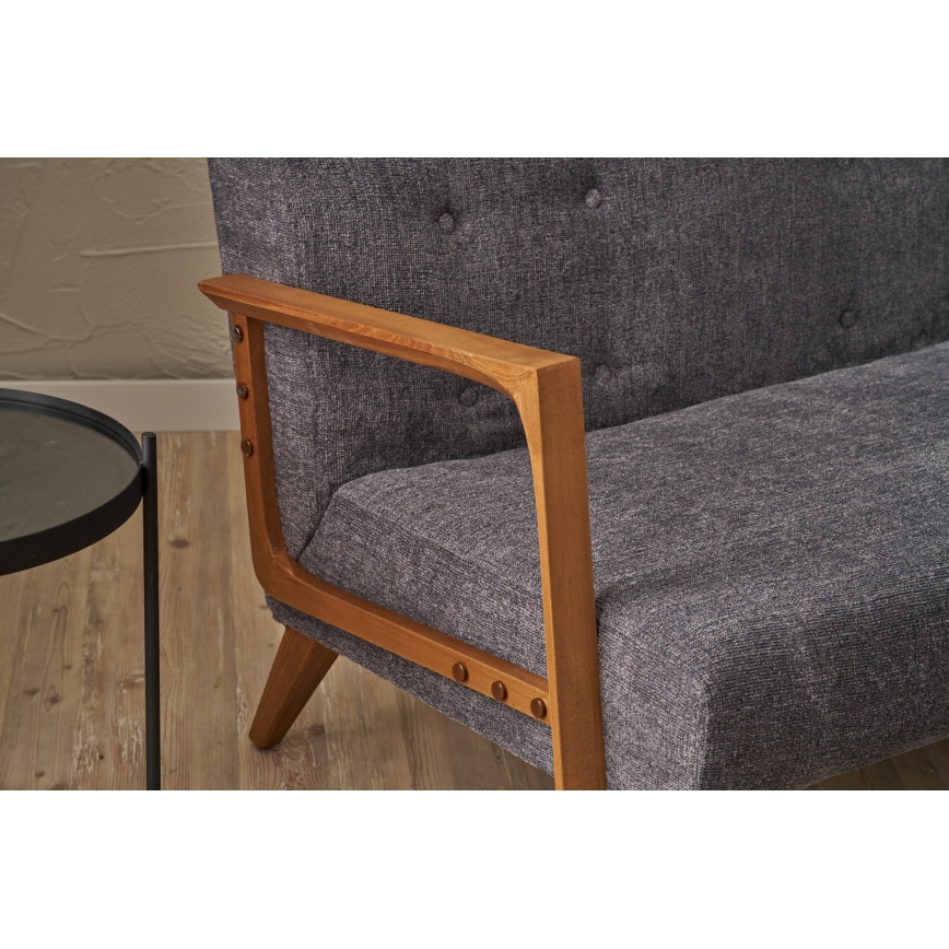 TUMI kétszemélyes szürke kanapé